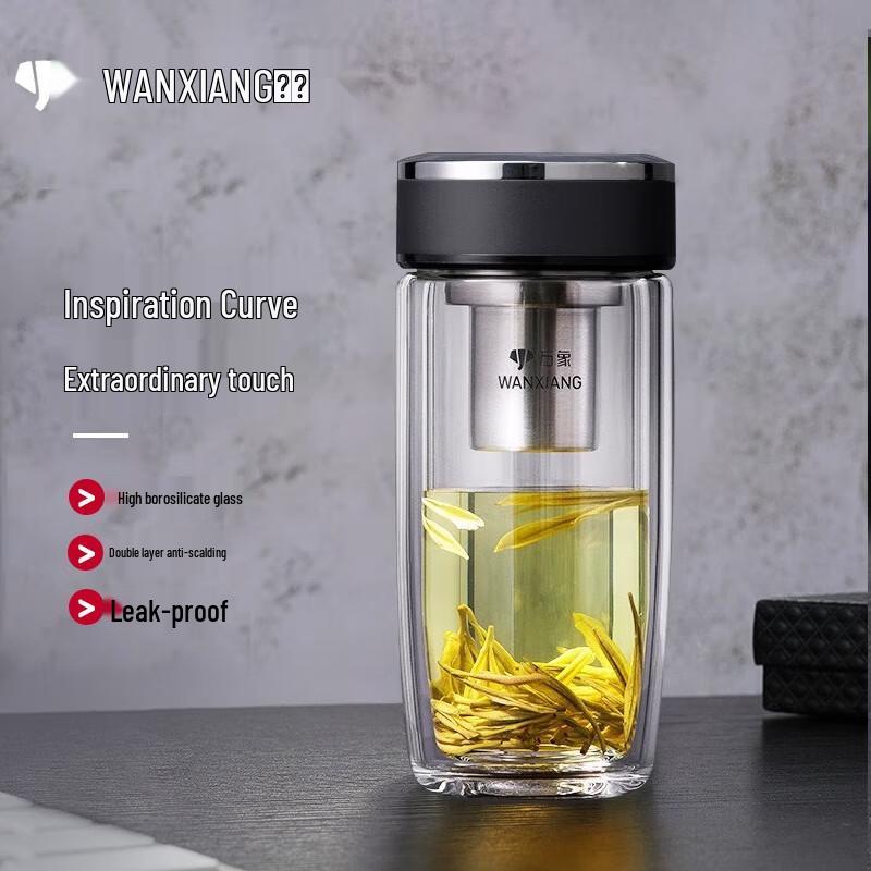 Wànxiàng Double-Layer Glass Tea Infuser Bottle