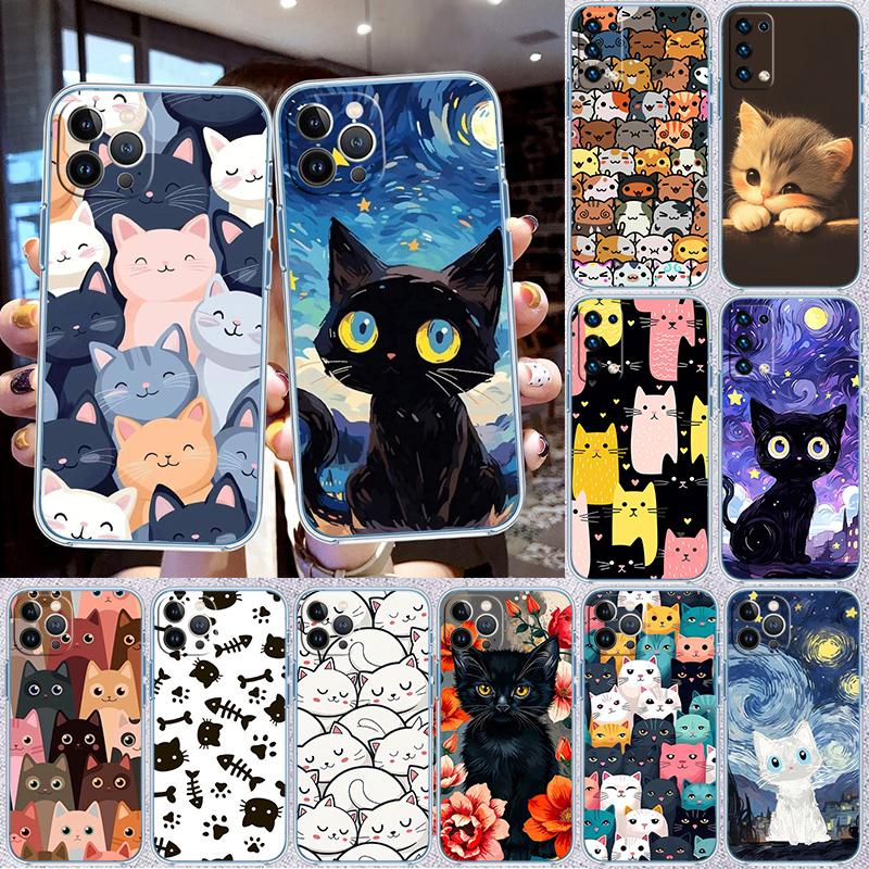 RP15 Cat Kitten Meow Phone Case for Motorola Moto G10 G20 G30 G31 G32 G34 G35 G41 G42 G50 G51 G52 G55 G60 G60S G62 G71 G72 G75