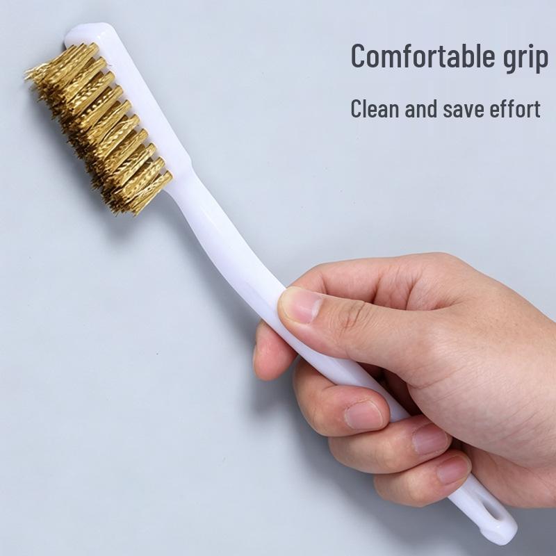 Industrial Stainless Steel Rust Removal & Polishing Brush for Toothbrush Gaps & Gas Stoves.
