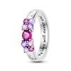 Rings 925 Silver Star Moon Colorful Sparkling Zircon Simple Rings For Women Exquisite Wedding Engagement Birthday Jewelry Gifts