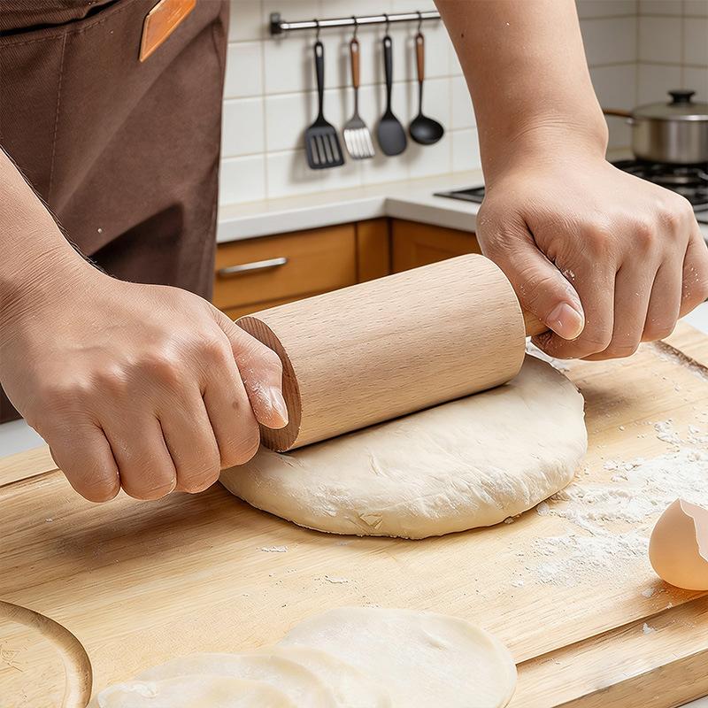 Wood Pin for Baking - Dough Roller for , Pie Crust, Pizza, Dumpling, and - Smooth Surface, Comfortable - Kitchen Tool
