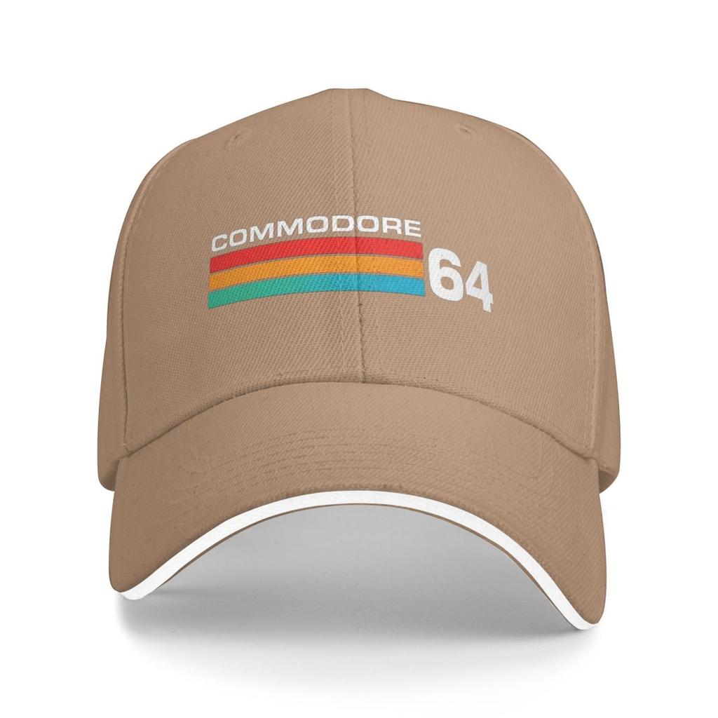 Commodore 64 Logo Baseball Caps Snapback Baseball Hats Breathable Casual Casquette Outdoor Unisex