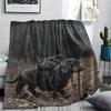 Hiking Animals Print Flannel Blanket,High Quality Comfortable for All Seasons,Home Decor,Warmth and Comfort,Perfect for Christmas Gifts