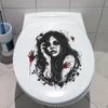 Fun-m186 Halloween Horror Woman Blood Handprint Bathroom Bathroom Atmosphere Decorative Toilet Sticker
