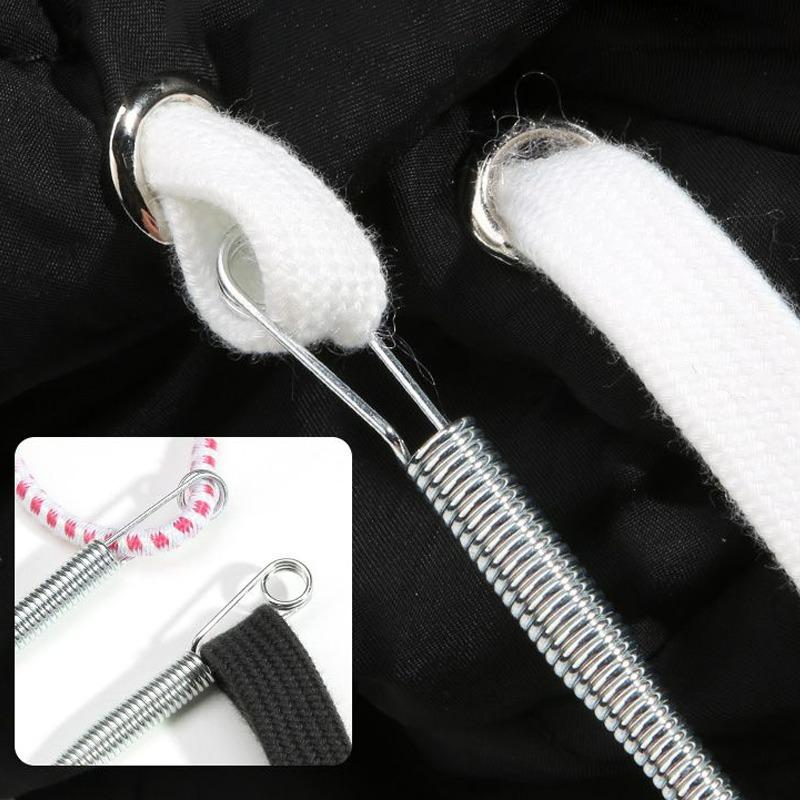 1-10Pcs Rope Threading Tool Bendable Spring Drawstring Threader Clip Drawstring Thread Multi Functional DIY Sewing Accessories