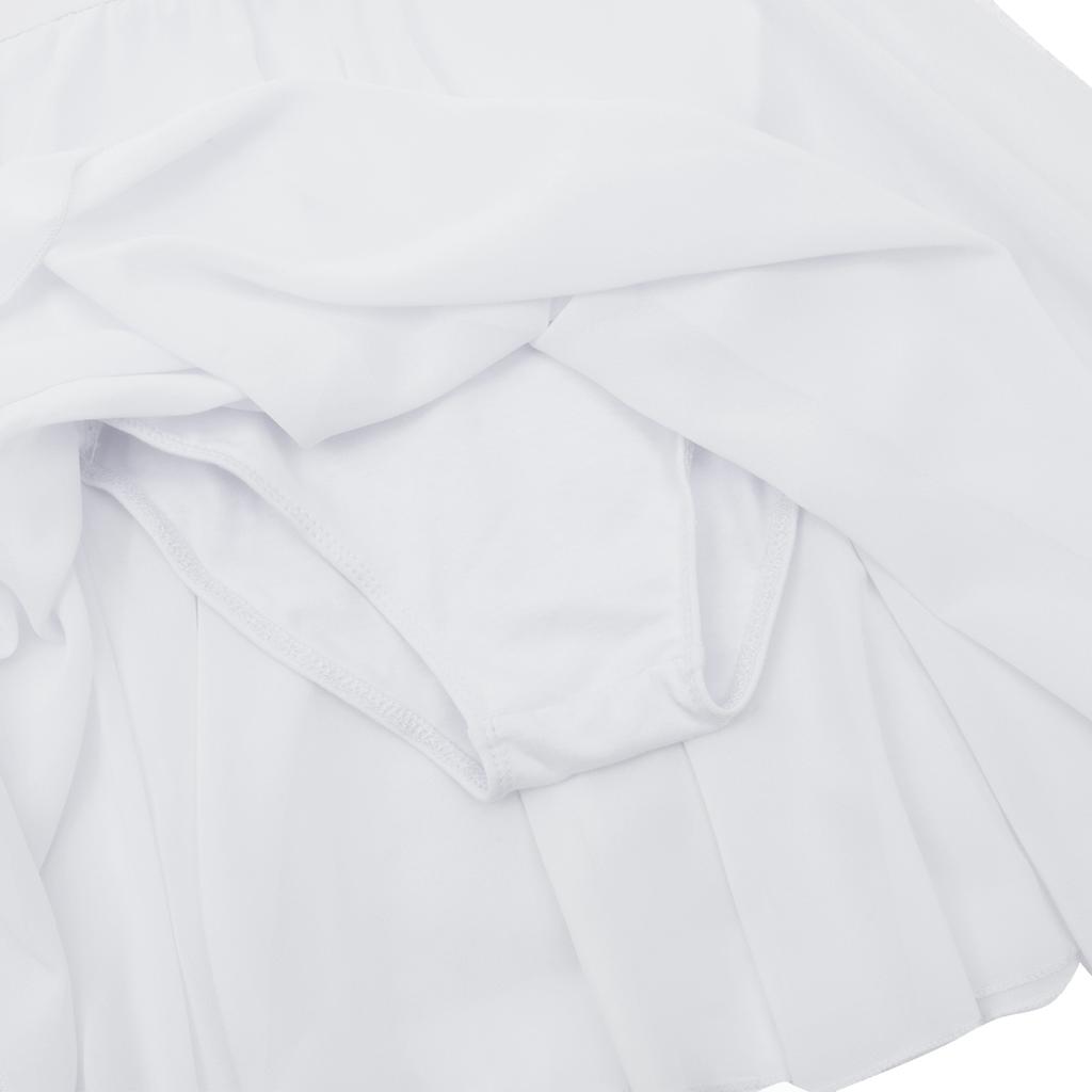 Girls Chiffon Ballet Leotard Dress Elegant Dancewear for Ballet Performances Practice