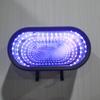 Garage Key Holder with 3D Infinity Mirror Lamp (car Not Included) Key Organizer With Led Light 8 Colors Lighting Key Hanger
