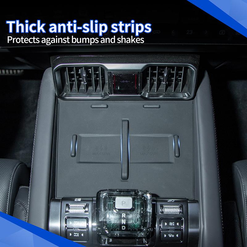 For BYD Leopard 8 2025+ Central Control Wireless Charging Silicone Pad For Denza B8 Anti-slip Mat Interior Car Accessories