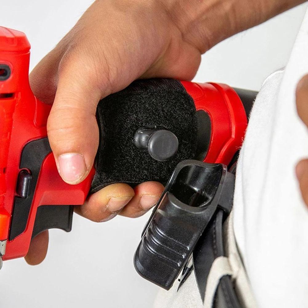 5Pcs Electric Drill Waist Tool Buckle Multi-functional Belt Drill Clip with Tool Grip Waist Tool Set for Wrench Hammer Screw