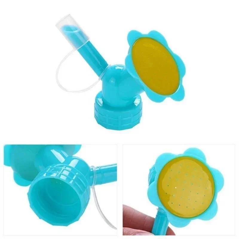 Household Convenience Tools 2 in 1 Plastic Sprinkler Nozzle Garden Shower Head Tool Flower Waterers Bottle Cans Sprinkler Nozzle
