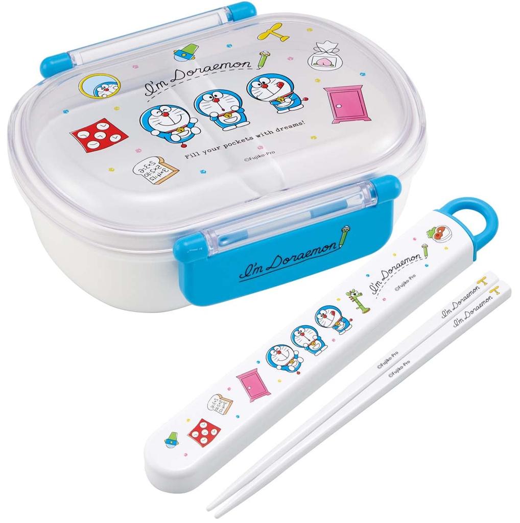 Skater Lunch 1 with Soft and Perfect for Made in Doraemon Line Sanrio Kids' Box, Tier, 360ml, Inner, Dome-Shaped, Fluffy, Kids' Lunches,