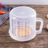 1Pc 2.5L Large Capacity Baking Measuring Cup Scale Kitchen Mixing Bowl With Lid