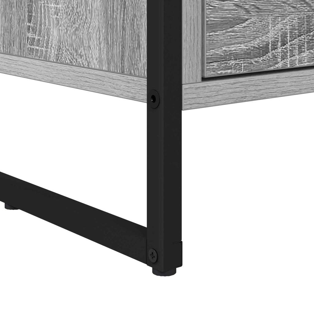 Nightstand Set of 2 Grey Sonoma 39.5 x 30 x 50 cm Particleboard
