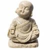 Smiling Jizo Statue At Rokusuin Temple, Stone Buddha Statue, Traditional Craft, Supervised by Yoshiko Shimo, Ornament for Interior Decoration