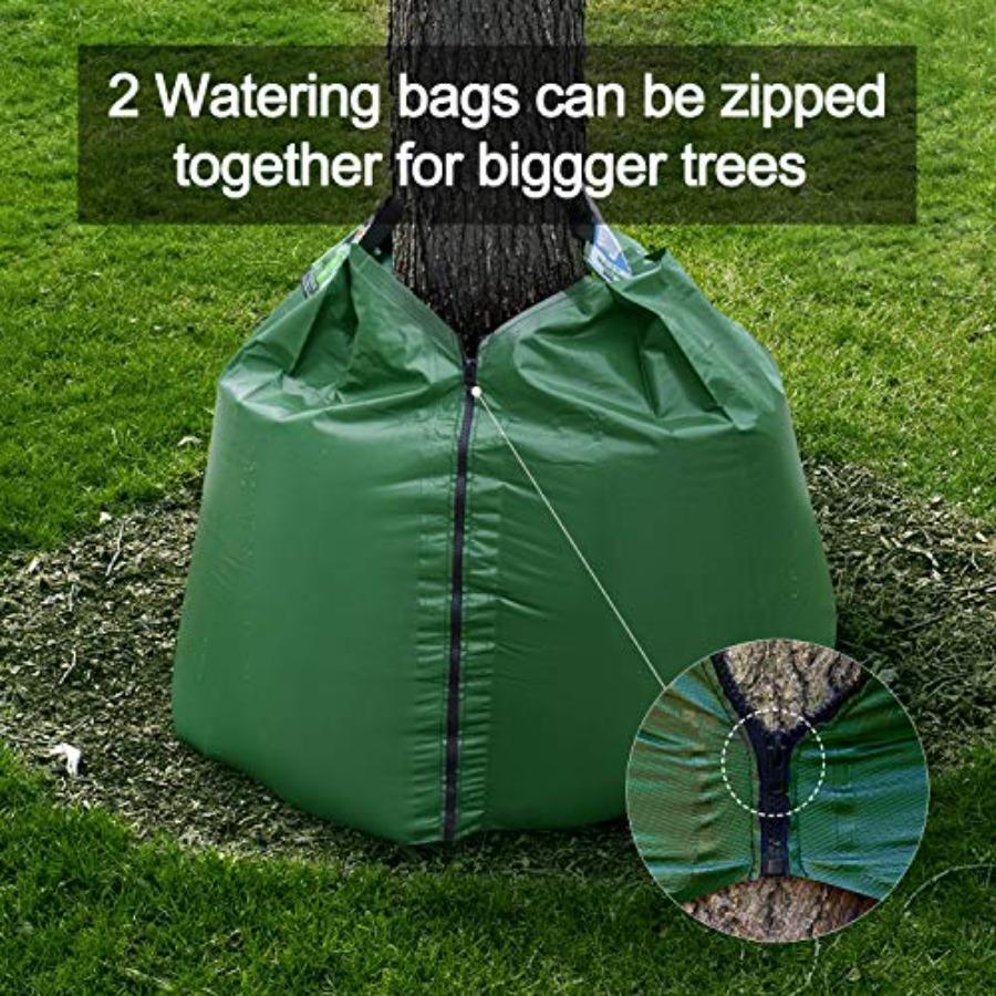 12 Pack 20 Gallon Tree Watering Bags Reusable Heavy Duty Slow Release Water Bags for Trees Premium PVC Tree Drip Irrigation Bag