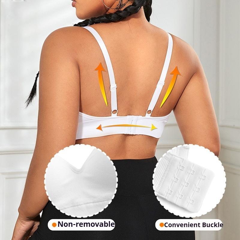 Europäischer und amerikanischer bequemer bügelloser Übergrößen-Yoga-Push-up-BH für große Brüste