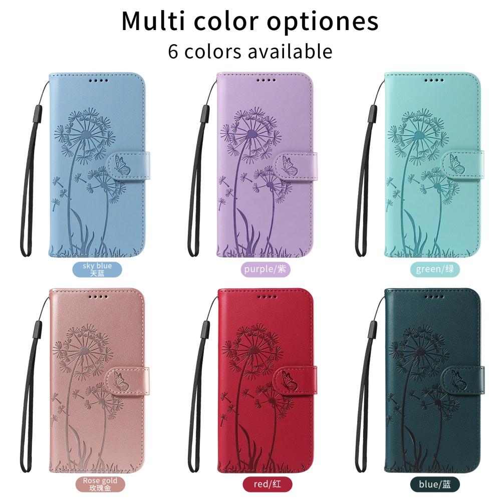 Custodia in Pelle per Telefono per Funda Samsung Galaxy A17 A07 A56 A36 A26 A16 A06 A55 A35 A25 A15 A05 S Custodie Portafoglio Tarassaco Copertura Flip