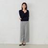 Comme Ca Ism Glen Check Wide Size Size S Pants, 38-52PK51-205, Gray,