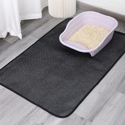 Przydatna prostokątna antypoślizgowa mata toaletowa dla kota Podwójny filtr Żwirek dla kociąt Pet Clean Pad Supplies