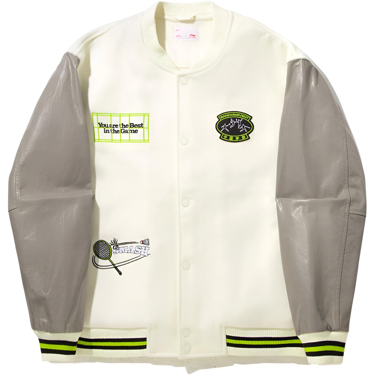 

Серия коллаборации Li Ning Randomevent Куртка теплая с буквенным принтом и цветными блоками Мужская куртка AJMV323-2 XXL