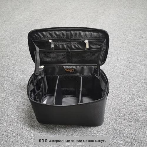 Professional Bridal Makeup Organizer Bag Large Capacity Square Cosmetic Case for Travel