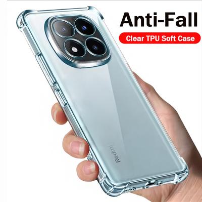 Průhledný obal pro Xiaomi Redmi Note 14 Pro 15 Pro Plus 5G Pouzdro Ultra tenké HD Průhledný Měkký kryt Ochranný Capa