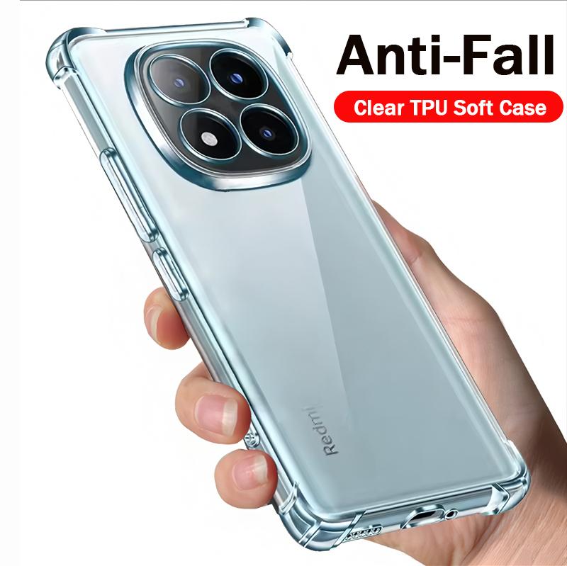 Clear Funda for Xiaomi Redmi Note 14 Pro 15 Pro Plus 5G Case Ultra Thin HD Transparent Soft Cover Protection Capa