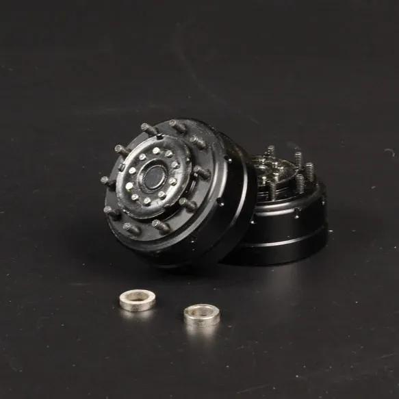1 Pair Metal Front/rear Hub Wheel Spindle Head Brake Drum for 1/14 Tamiya RC Truck For Scania 770S For Man