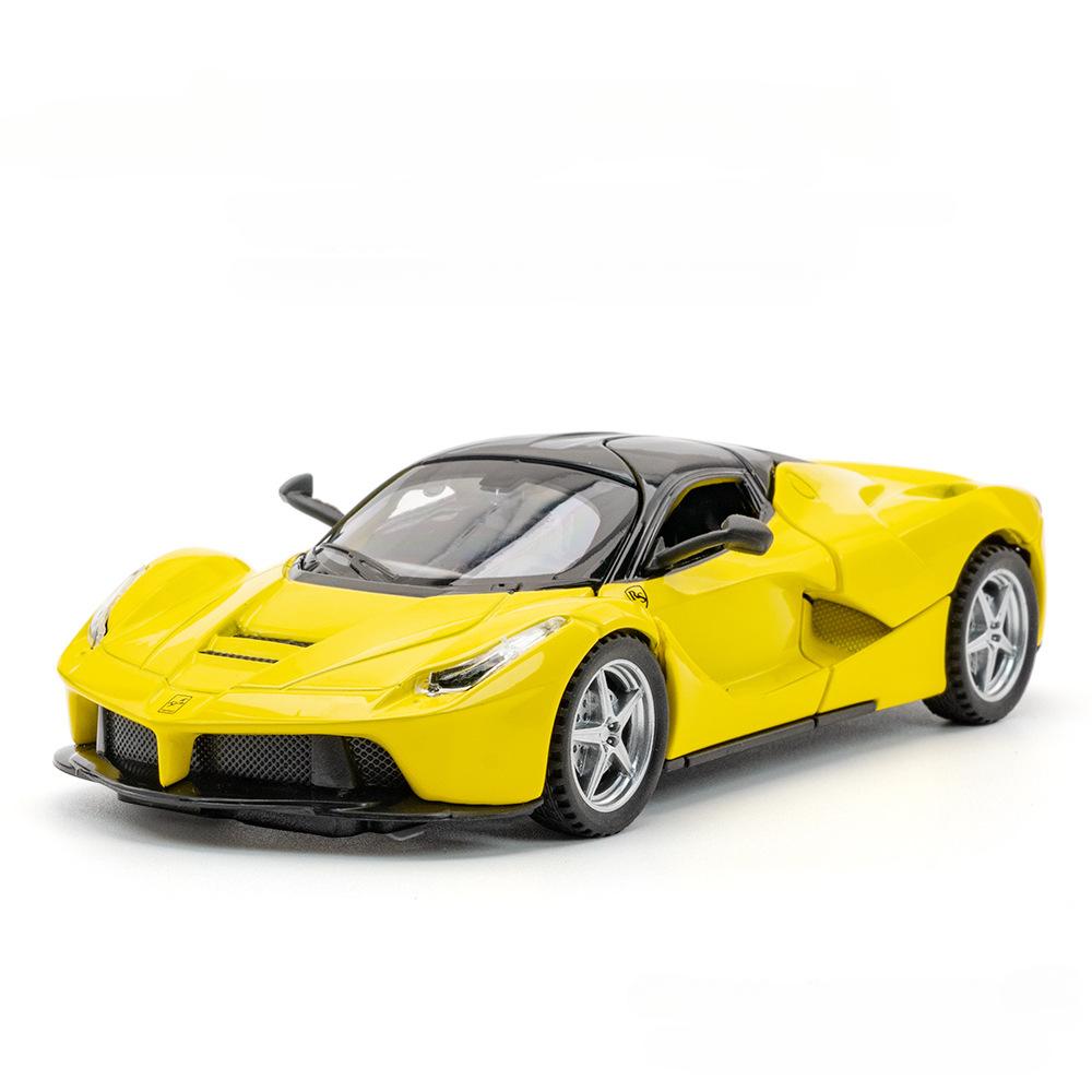 1/32 Scale Alloy Model Car Toys Diecasts Vehicle Model with Light and Sound Pull Back Super Sport Car for Child Birthday Gifts