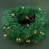 YULETIME 24 ft Christmas Garland with 50 Count Mini Lights, Lighted Artificial Garland with UL Listed Plug-in String Lights (Clear)