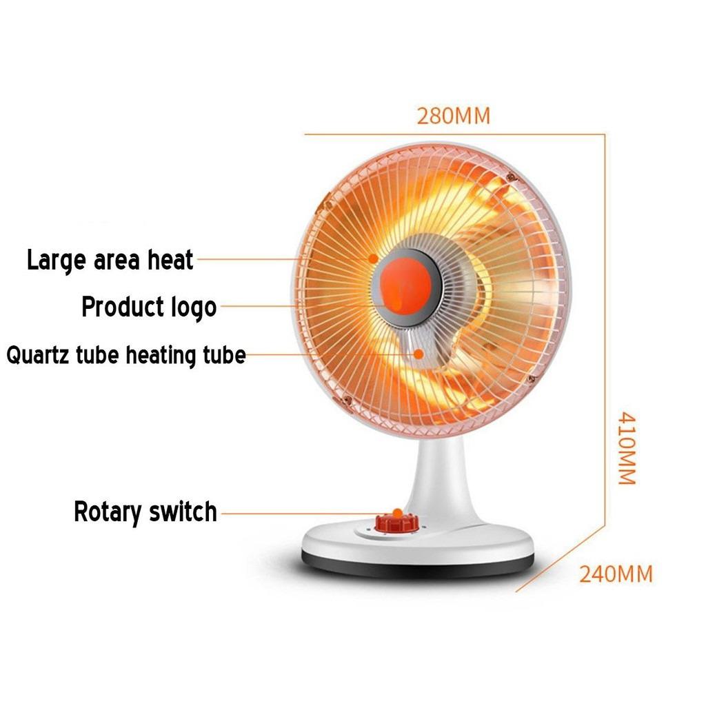 500W Electric Heating Fan Office Dormitory Desktop Winter Air Heater Household Two Gears Adjustment Electric Heater