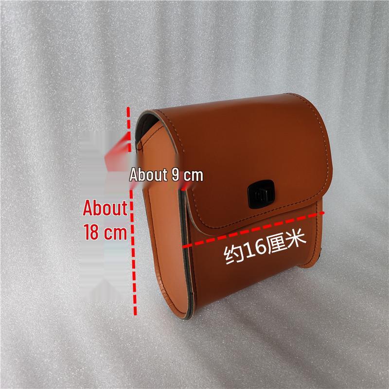 Waterproof Retro Electric Scooter Rear Storage Bag with Buckle Backrest 5 inches