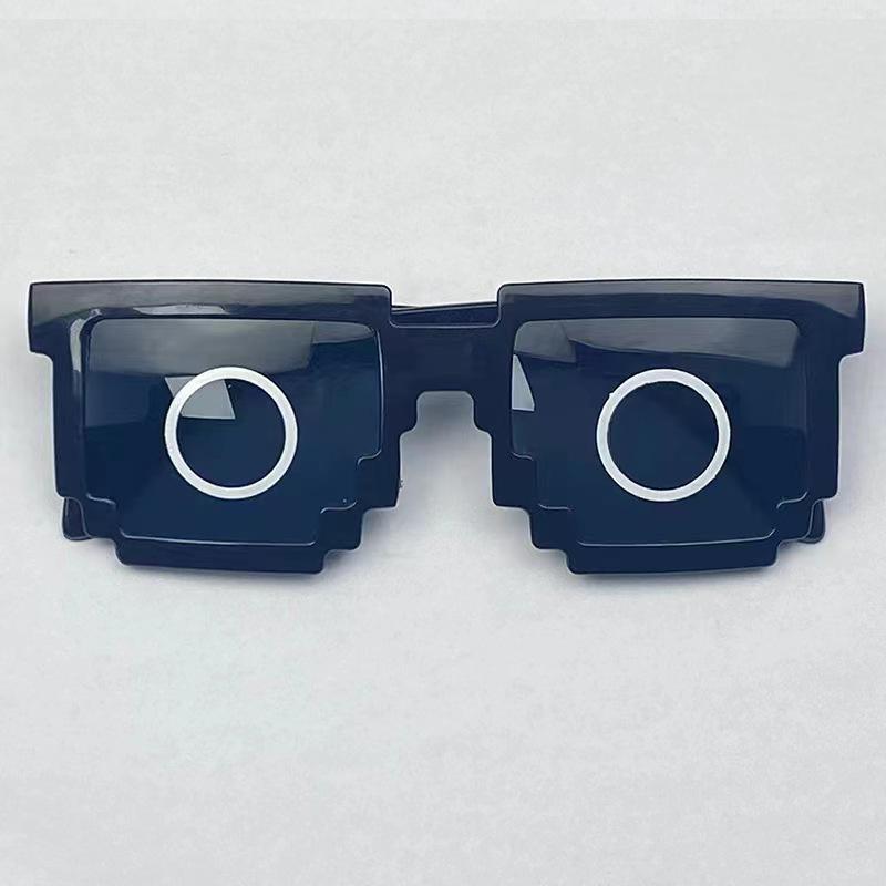 Pixelated Mosaic Glasses: Trendy Groomsmen Prank Shades for Weddings & Events