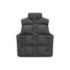 Eer 1911 Solid Color Zip Stand Collar Sleeveless Down Vest Unisex Vests Black T11U343902FBK