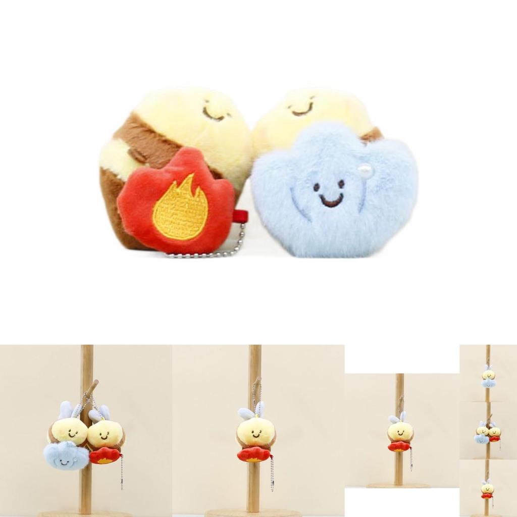 Adorable Cute Bee Plush Toy Magnet Keychain Bag Charm For Kids And Adults