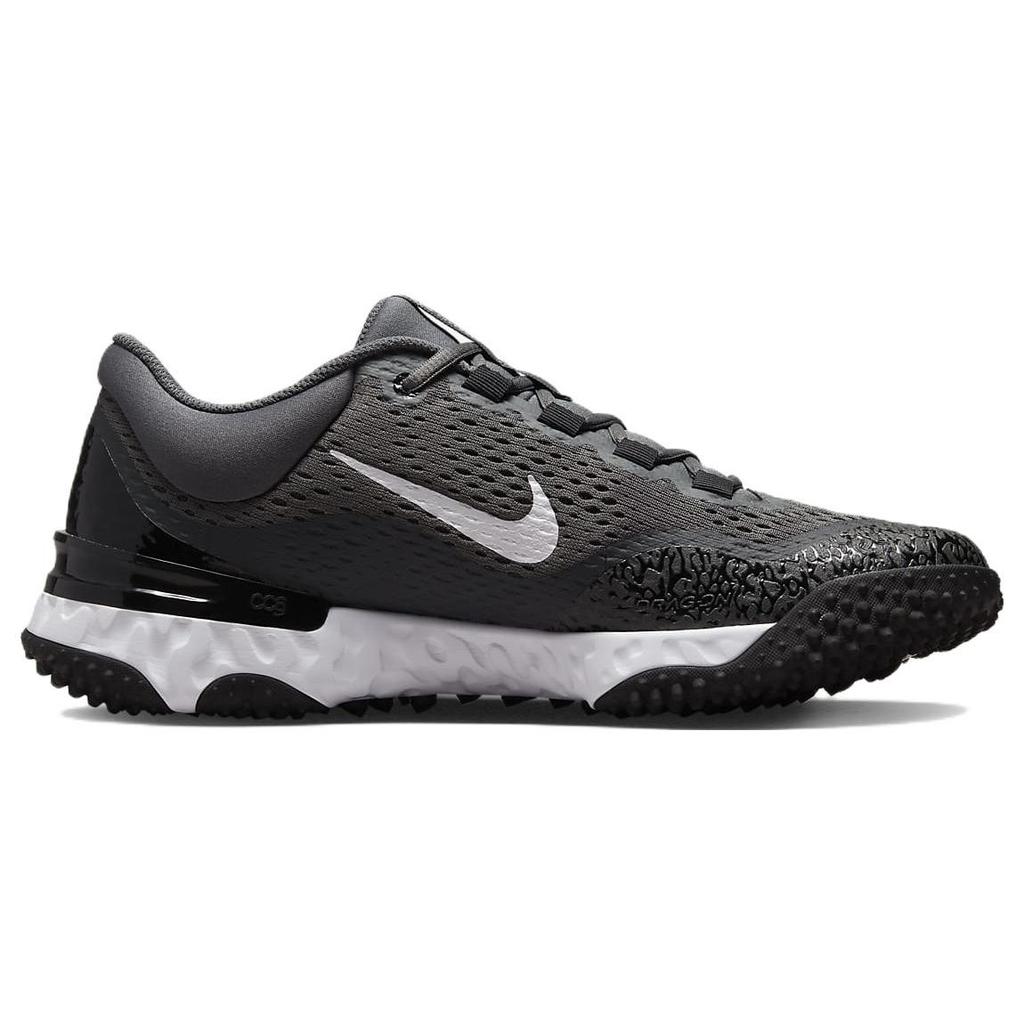 Nike Alpha Huarache Elite 4 TF Black White Men Sneakers Dark-Smoke-Grey Light-Smoke-Grey DJ6523-011