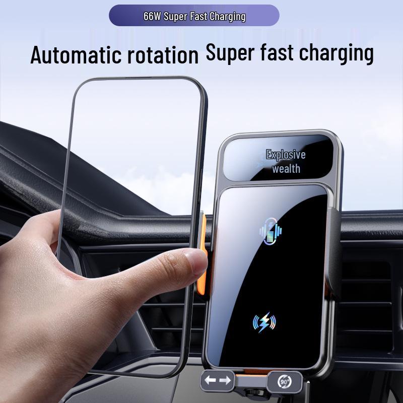 Universal Electric Clamping Wireless Car Phone Holder & Charger for Air Vent, 2026 Navigation Edition