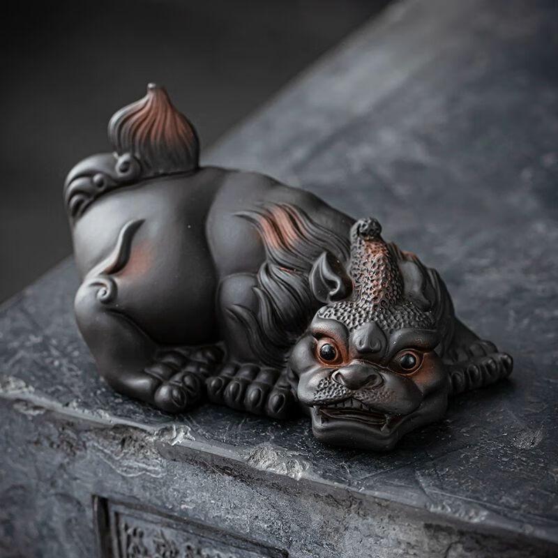 Zisha Clay Pixiu Tea Pet Ornament