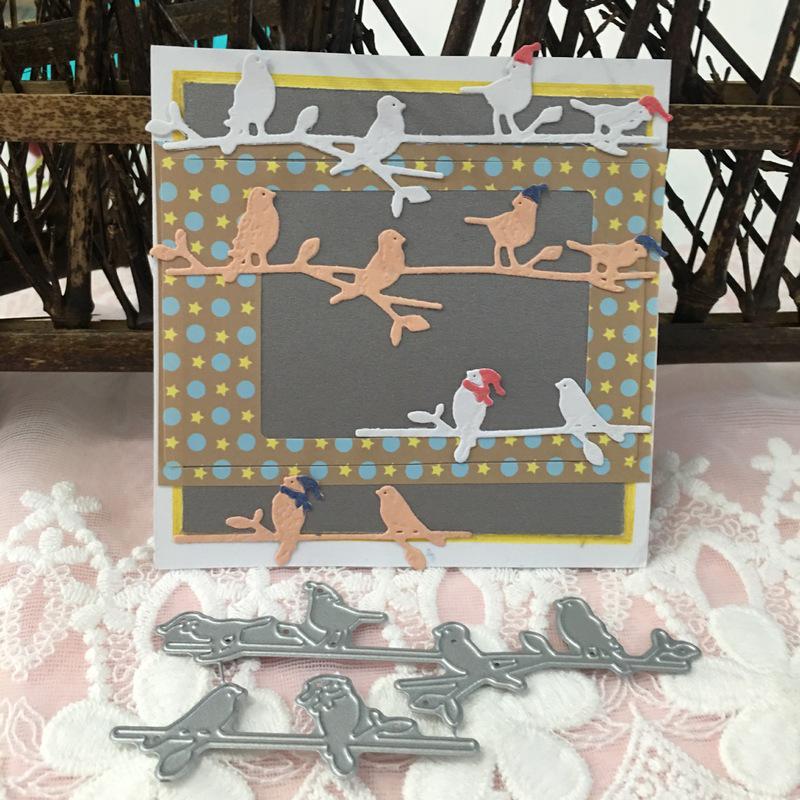 Birds Tree Branch Metal Cutting Dies Stencils Die Cut DIY Scrapbooking Album Paper Card Embossing