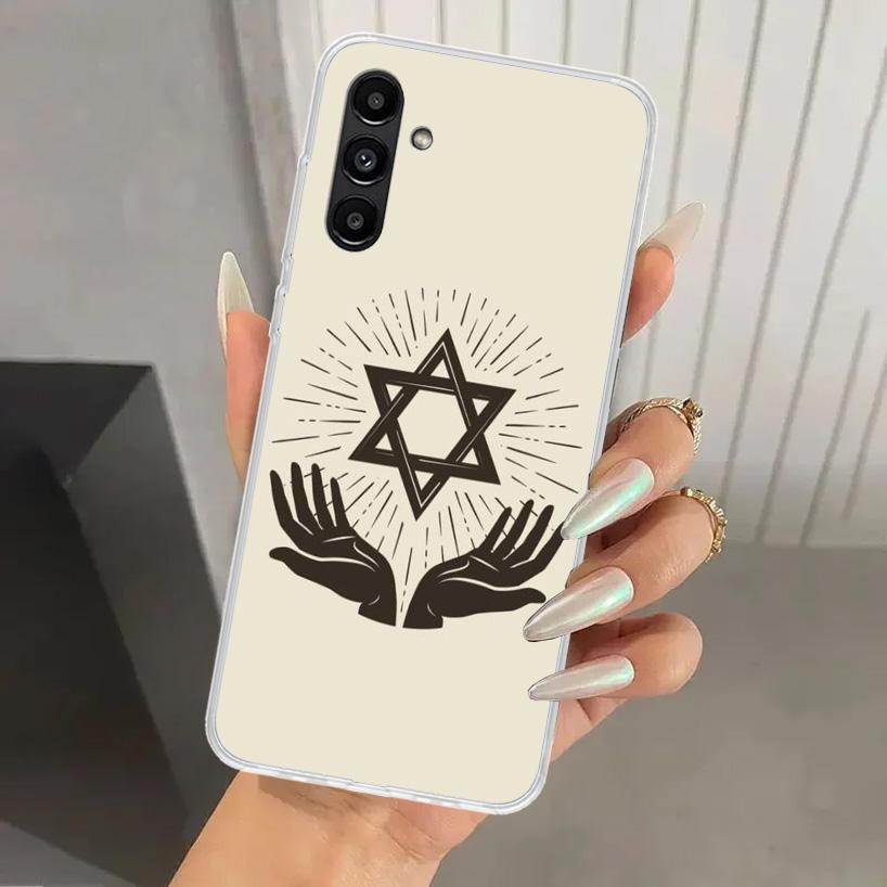 David Jewish Star Symbol Phone Case for Samsung Galaxy A17 A16 A37 A26 A36 A57 A56 A15 A25 A35 A55 A14 A24 A34 A54 A13 A23 A33 A