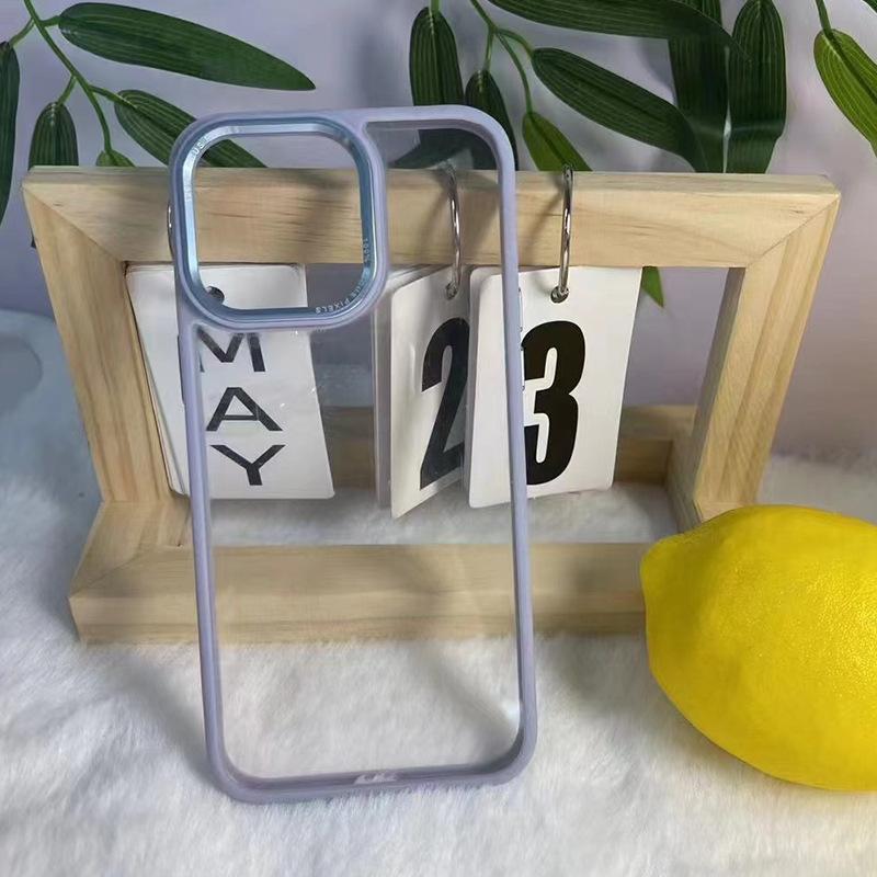 Metal Frame Suitable for Apple 15 Promax Mobile Phone Case Simple Light Luxury Acrylic IPhone 13 Anti-fall Hard Case
