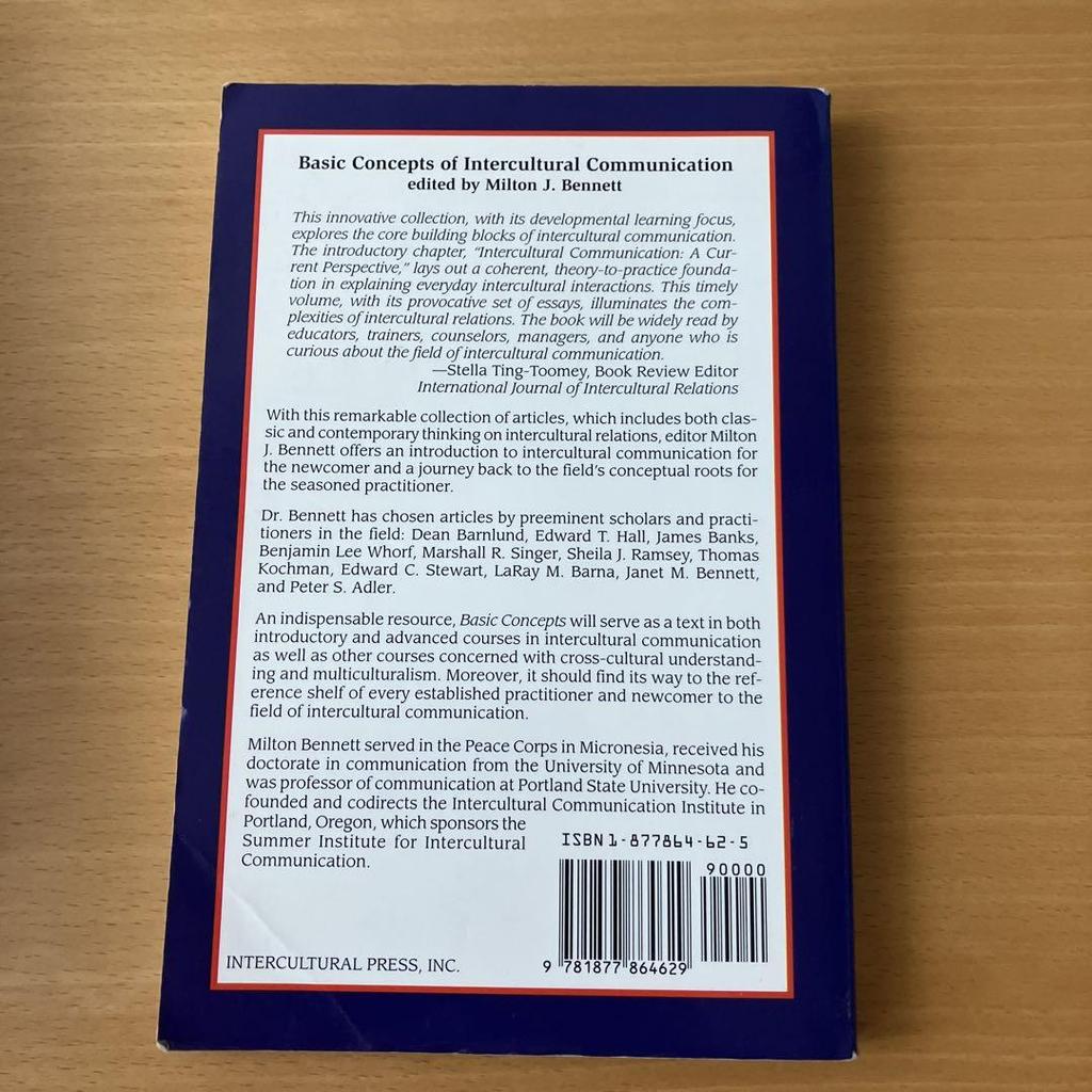 [USED] Basic Concepts by Milton J. Bennet