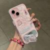 Creative DIY Epoxy Pink Bear Sticker for Apple 17Promax Mobile Phone Case IP16Pro 2-in-1 Colorful 15
