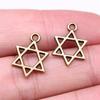 20pcs Hexagram Star Of David Charms Pendants For Bracelet Jewelry Making DIY Handmade Craft