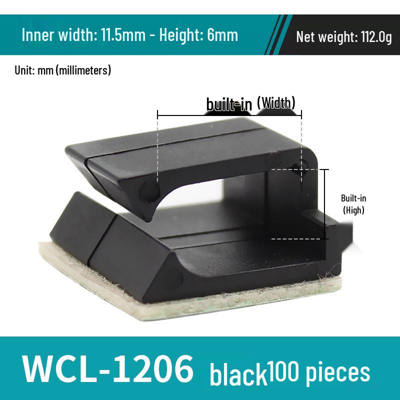 Adhesive Cable Wire Organizer Clip and Fixing Base