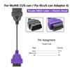 6Color OBD2 Adapter Cable for MultiECUScan Diagnostic Adapter for Multi ECU Scan for F-iat ECU Scan Car Scanner Connector Cable