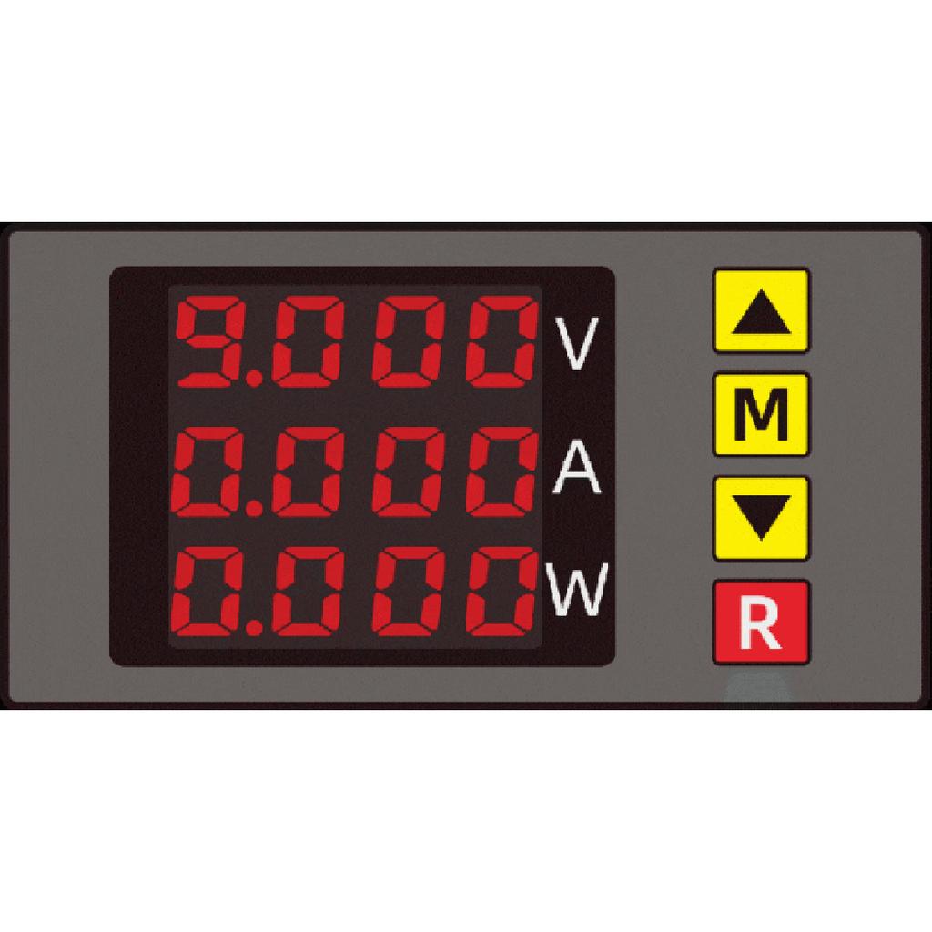 BM730 DC0-100V 10A LED Digital Voltmeter Ammeter Voltage Current Wattmeter Meter Volt Detector Tester Monitor Panel With alarm