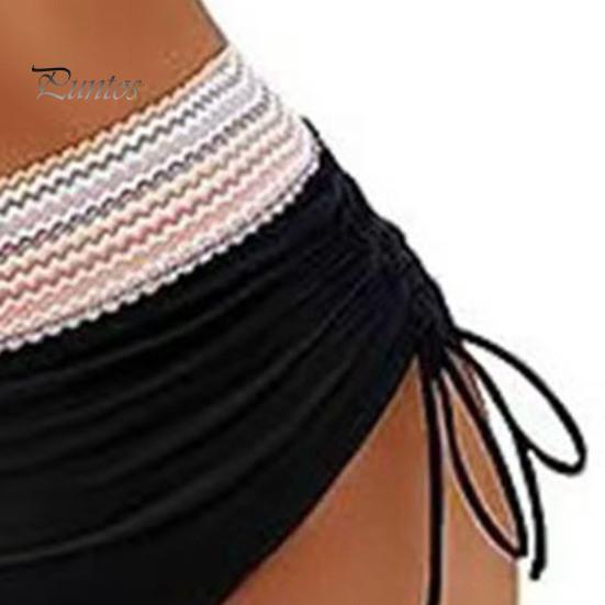 2Pcs/Set Women Bikini Set Sexy Deep V-Neck Swimming Bra High Waist Swimming Trunks Set Patchwork Color Swimsuit