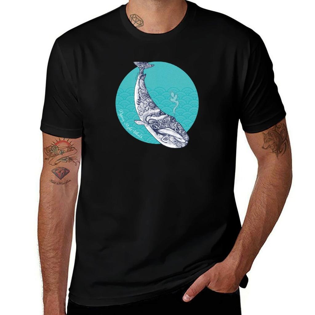 Pypmy Right Whale Tshirt Large Size Basic Casual Tshirt