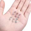 6PCS Short Bar CZ Skull Hand with Gem Ball Stainless Steel Belly Button Rings Navel Rings Barbell Eyebrow Body Piercing Jewelry